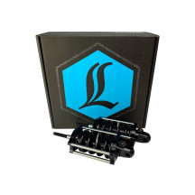 REVO-A Ajustable Softail Coil Suspension — 311.15 mm, negro anodizado