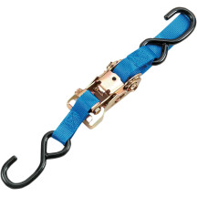 1" Heavy-Duty Ratcheting Tie-Down — 1" x 72", 400 lb (181 kg), blue