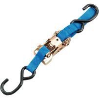 1" Heavy-Duty Ratcheting Tie-Down — 1" x 72", 400 lb (181 kg), blue