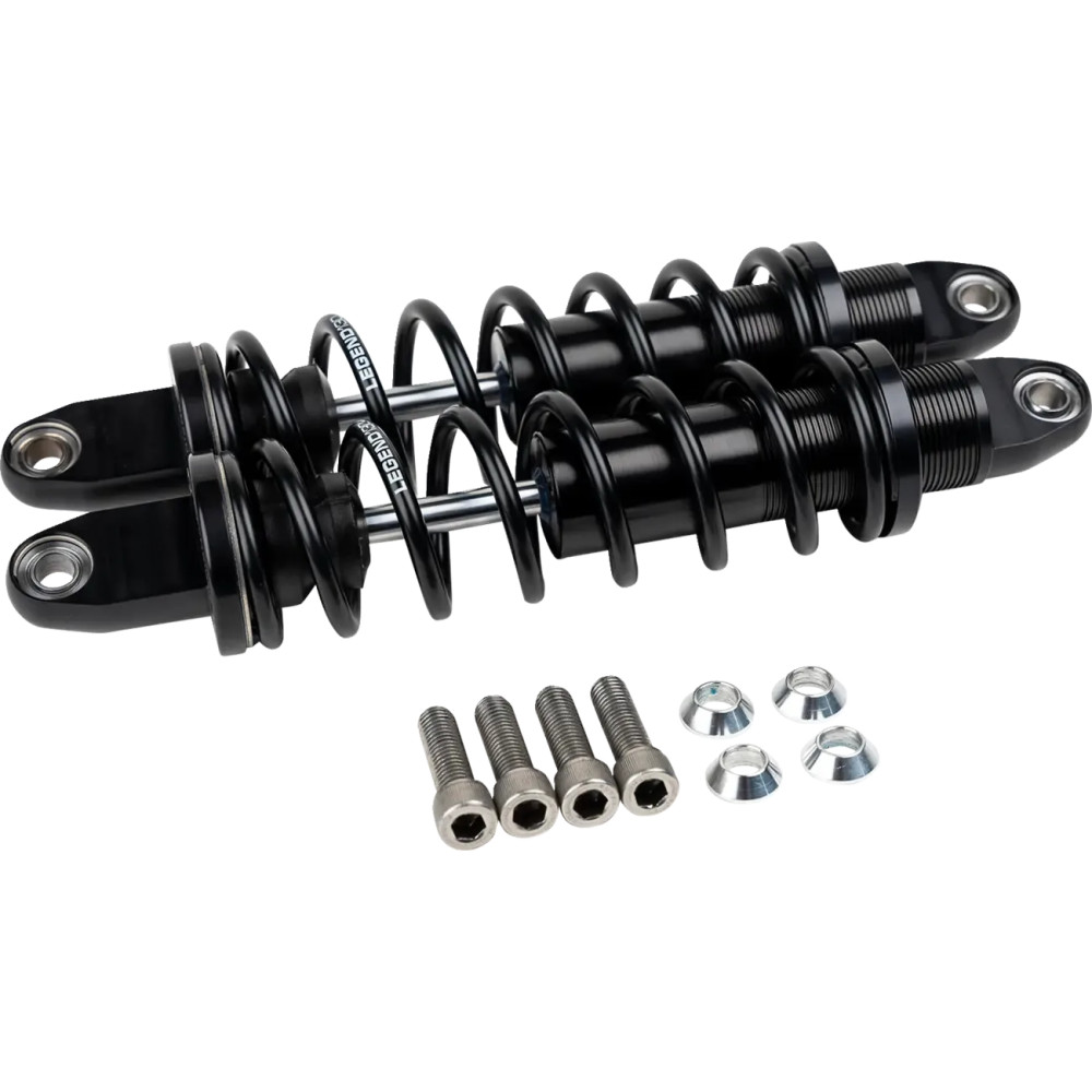 Suspensión de bobina REVO para trike — 345.44 mm (13.60"), trasera, negro anodizado