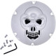 Tapa Derby Calavera 3-D Cromada — '06 Dyna '07–'18 Big Twin (excepto '16–'18 Dressers, '15 FLHTCUL/FLHTKL, '18 FLSB)