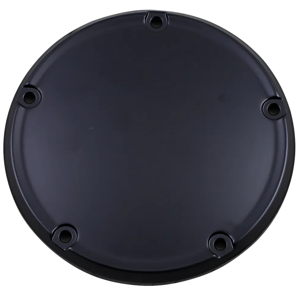 Tapa de Derby — Negro mate, para cubierta primaria de perfil estrecho