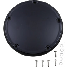 Tapa de Derby — Negro mate, para cubierta primaria de perfil estrecho