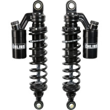 Amortiguadores gemelos STX36P — pistón 36 mm, montaje trasero, par, negro