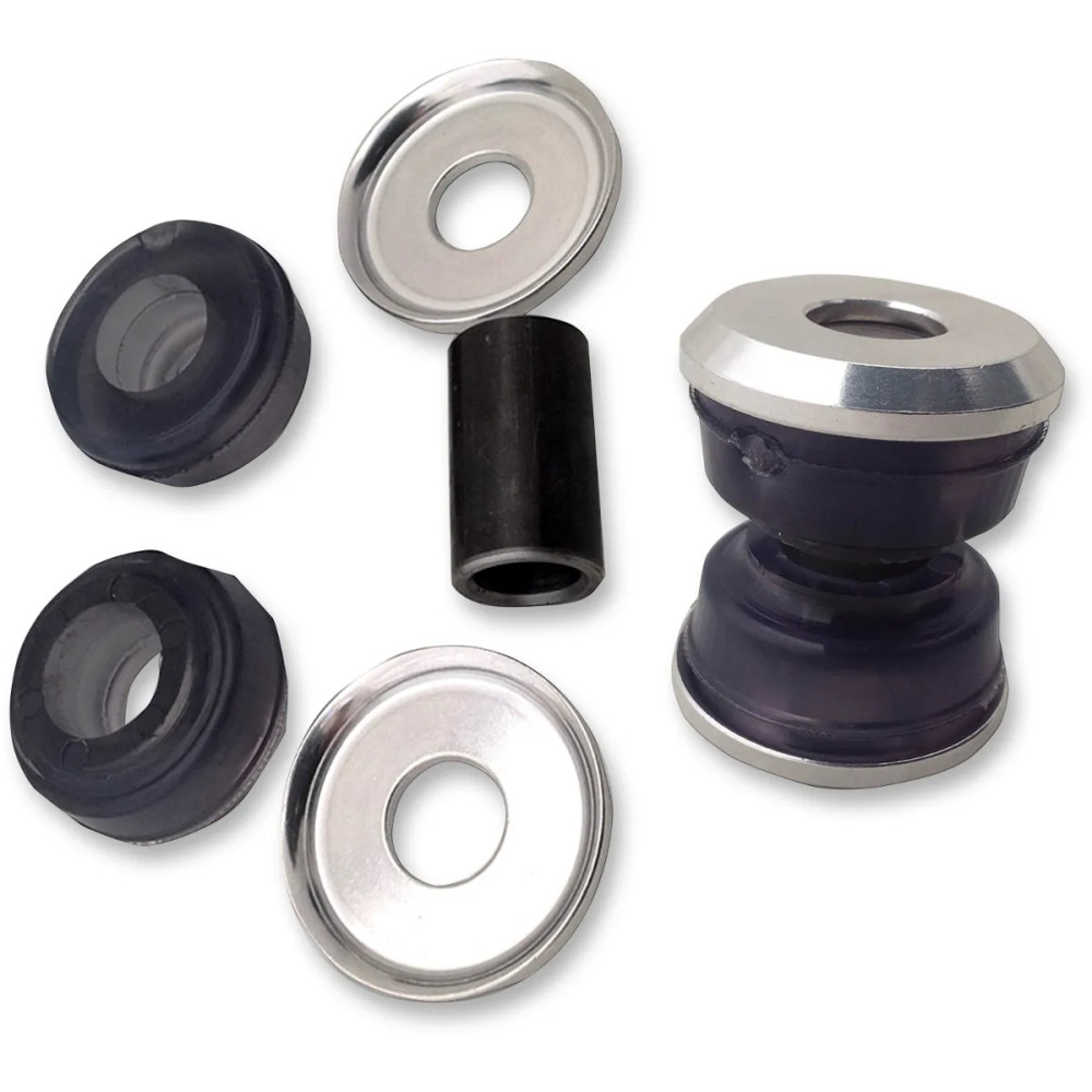Gooden-Tite Softail Shock Bushing Kit — Rear, Silver