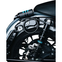 REVO ARC Soporte Externo de Depósito Remoto — para modelos FL Touring '14–'24, negro, acabado en polvo