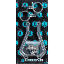 REVO ARC Billet Remote Reservoir External Mounts — fits '14+ FL Touring, anodized finish