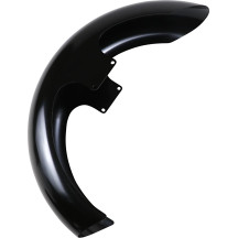 Tire Hugger Front Fender for Dresser — Black, 16"–19" wheels