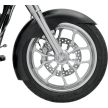 Tire Hugger Front Fender for Dresser — 21", 6-1/4" wide, Black