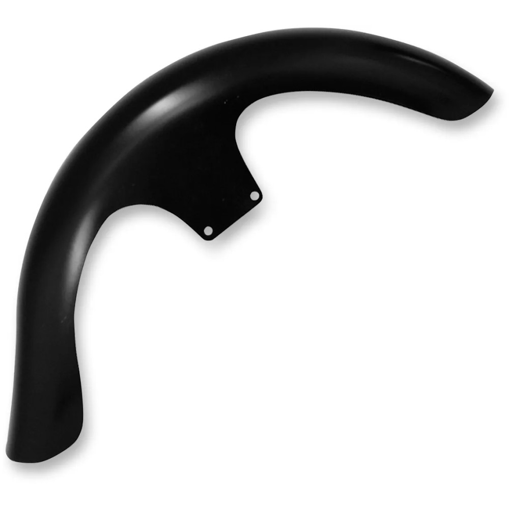 Tire Hugger Series Front Fenders for Dressers — 6.5 in fender width, 23 in wheel fit, Raked frame, Black