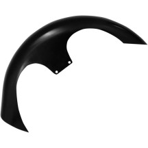 Tire Hugger Series Front Fenders for Dressers — 6-1/2" fender width, fits 23" wheel, raked frame, Black