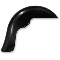 Benchmark Front Fender for Dresser — 6-1/2" fender, 23" wheel fit, raked frame, black