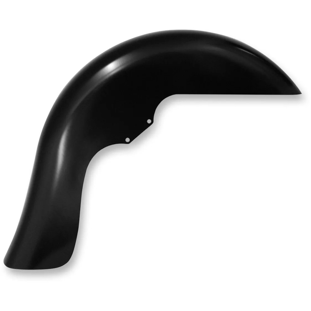Benchmark Front Fender for Dresser — 6-1/2" fender, 23" wheel fit, raked frame, black