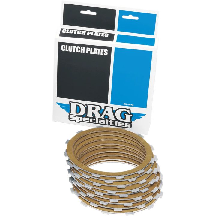 Clutch Friction Plate Set — For '99-'17 Twin Cam models without slipper/assist clutch, Set of 9
