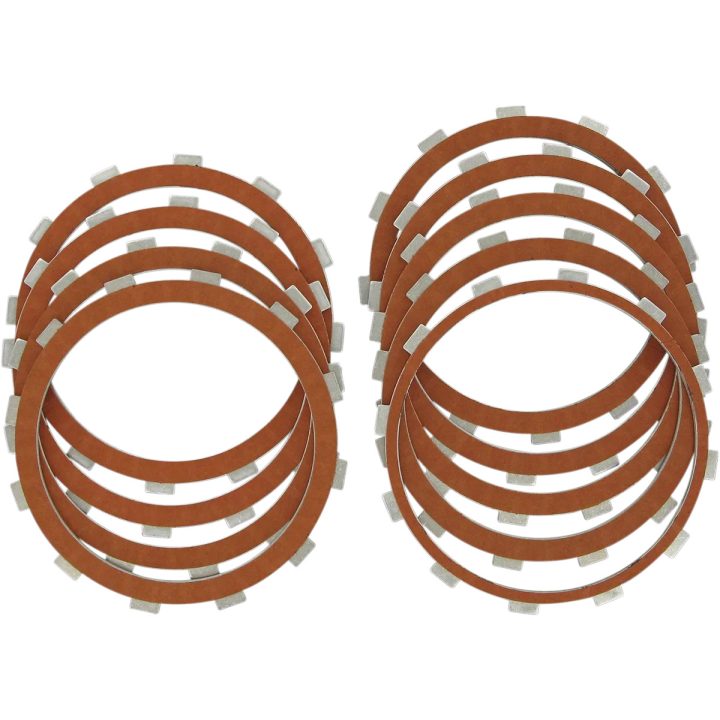 Clutch Friction Plate Set — For '99-'17 Twin Cam models without slipper/assist clutch, set of 9