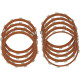 Clutch Friction Plate Set — For '99-'17 Twin Cam models without slipper/assist clutch, set of 9