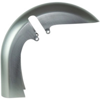 Flat Back Dresser Front Fender — 108 cm (42.5") contour, 8" width, 18" wheel, 30° rake, Raw
