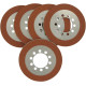 Clutch Friction Plate Set — Set of 5, Organic, 1131-0427