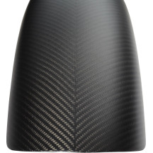 Carbon Shorty Front Fender — 19", Black, Matte