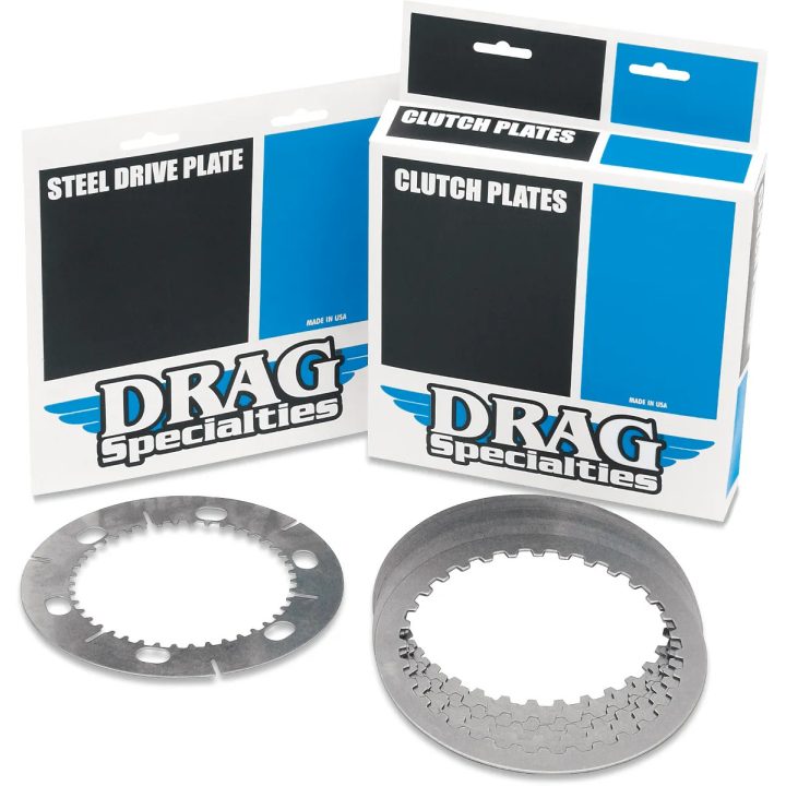 Steel Drive Plates — Steel, Set of 8, for '99-'17 Twin Cam models without slipper/assist clutch