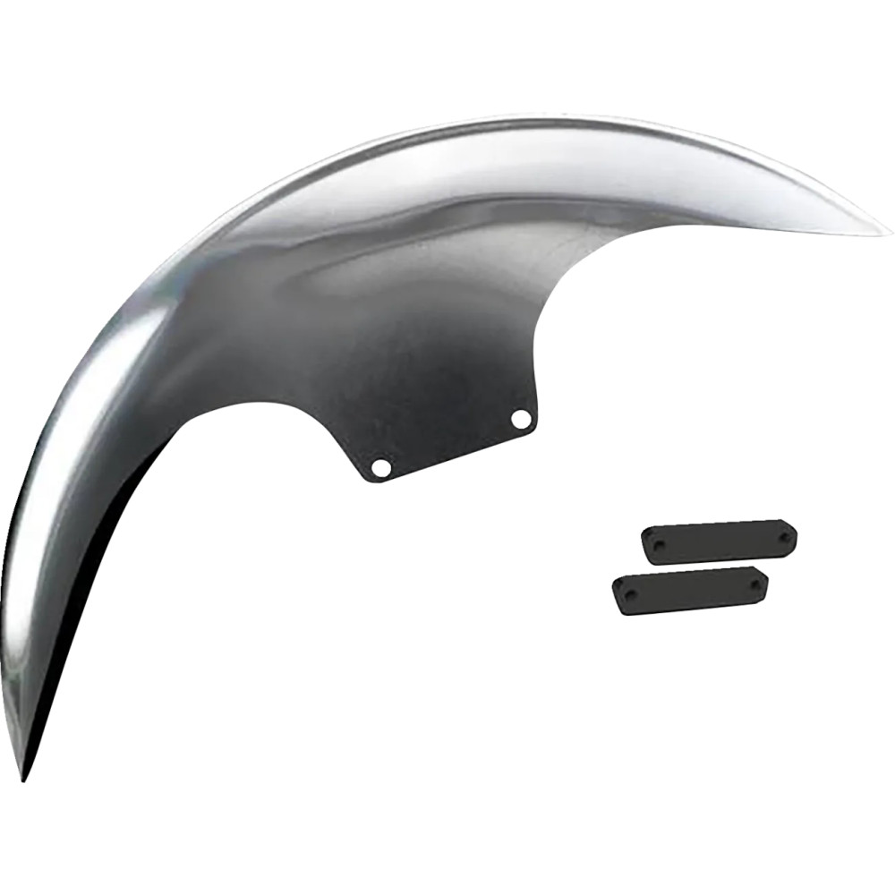 Cafe Front Fender For 21" Wheel — 21" wheel, Natural finish