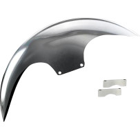 Cafe Front Fender For 21" Wheel — fits 120/130 tires, natural finish