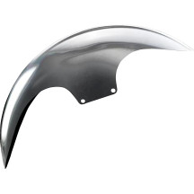 Cafe Front Fender For 21" Wheel — 21" wheel, fits 120 or 130 tires, natural finish
