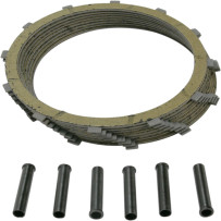 Clutch Friction Plate Set — Set of 8, Aramid fiber