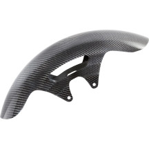 19" Cafe Carbon Fiber Front Fender — 19", Carbon Fiber, Black Gloss
