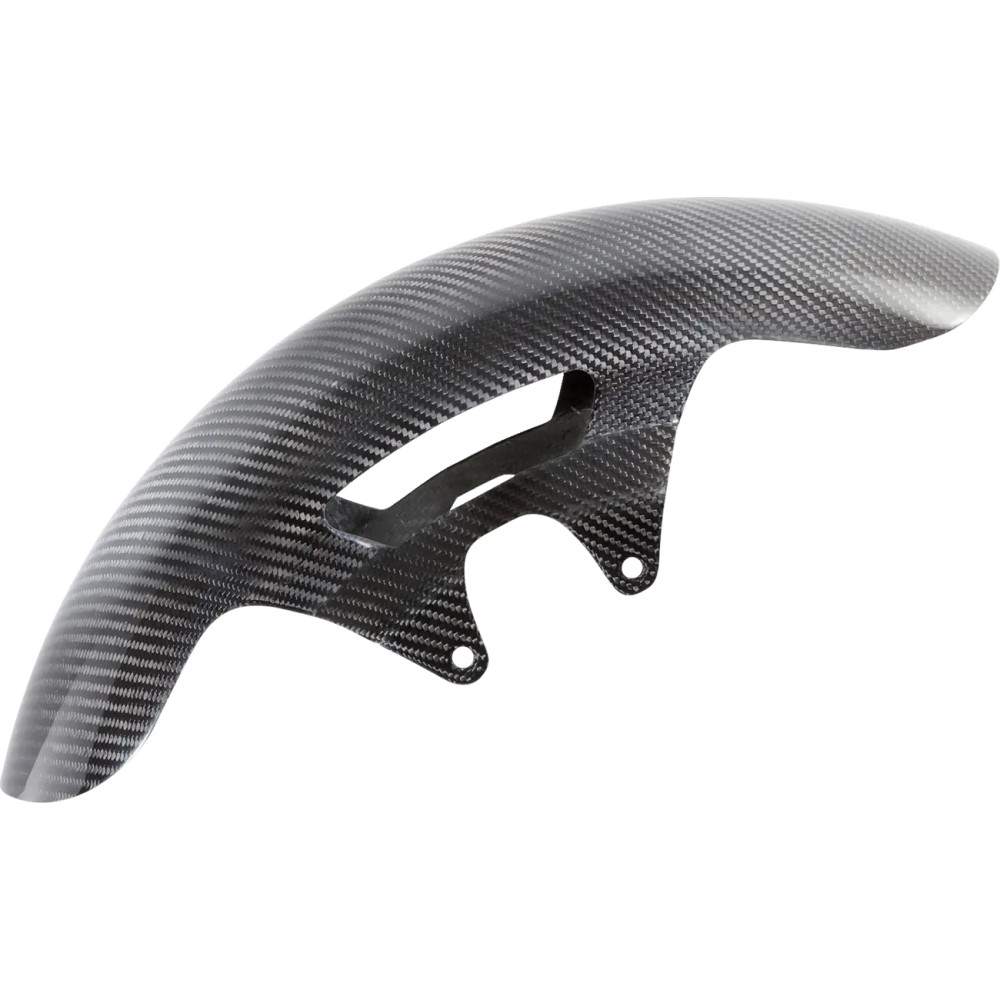 19" Cafe Carbon Fiber Front Fender — 19", Carbon Fiber, Black Gloss