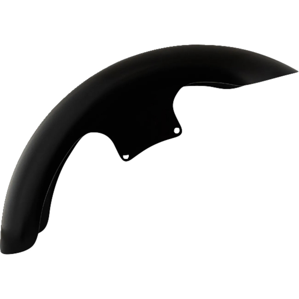 Hugger Series Front Fender — Front, fits 16", 17", 18", 19" wheels, Black