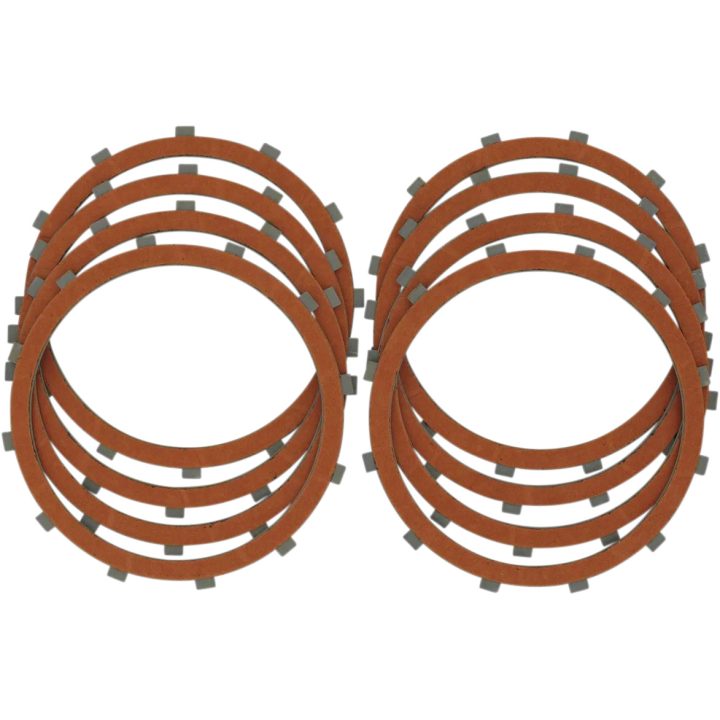 Clutch Friction Plate Set — Organic, Set of 8, DRAG SPECIALTIES, 1131-0442