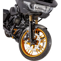 19" Cafe Carbon Fiber Front Fender — 19", Front, Black