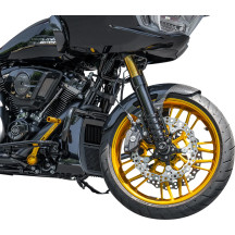 19" Cafe Carbon Fiber Front Fender — 19", Front, Black