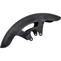 19" Cafe Carbon Fiber Front Fender — 19", Front, Black