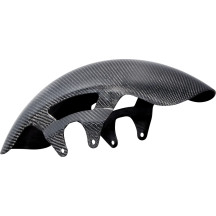 19" Cafe Carbon Fiber Front Fender — 19", Front, Black