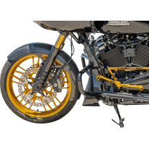 19" Carbon Fiber Wrapper Front Fender — 19", Black, Gloss