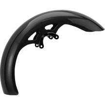 19" Carbon Fiber Wrapper Front Fender — 19", Black, Gloss