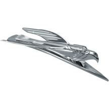 Deco Eagle Fender Ornament — 8.5" L, 2.625" W, Chrome