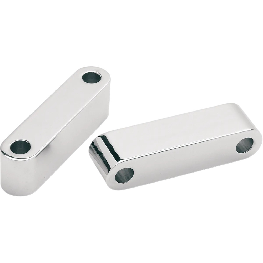 Espaciadores económicos para guardabarros — 1" de ancho, montaje delantero, cromo