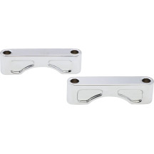 Tire Hugger Front Fender Mounting Block — 21" wheel, chrome