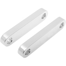 Bloque de montaje para guardabarros delantero Tire Hugger — 21", ancho 3/8", cromado