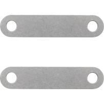 Bloque de montaje para guardabarros delantero Tire Hugger — 5/8" x 3", 2-3/4" entre centros, rueda 21"