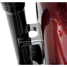 Tire Hugger Front Fender Mounting Block — 21", Front, Chrome