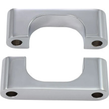 Tire Hugger Front Fender Mounting Block — 21", Front, Chrome