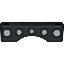 Front Fender Spacers — 1" width, black