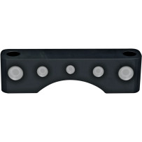 Front Fender Spacers — 1" width, black