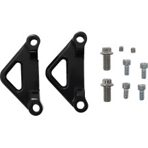 Espaciadores de guardabarros para Hot/Bagger Legs — ancho 1 pulg., para guardabarros de 6 pulg., negro anodizado