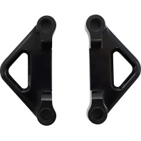 Separadores de guardabarros para Hot/Bagger Legs — 1-1/4" ancho, 5-1/2" guardabarros, negro