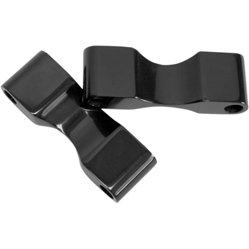 Separadores de guardabarros — 1-1/4" espaciador, ajuste 5-1/2" guardabarros, paso de perno 3", anodizado negro